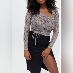 Urban outfitters see through long sleeve shirt